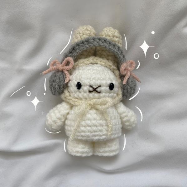 Crochet Bunny with Hat - Perfect Gift for Relatives and Friends