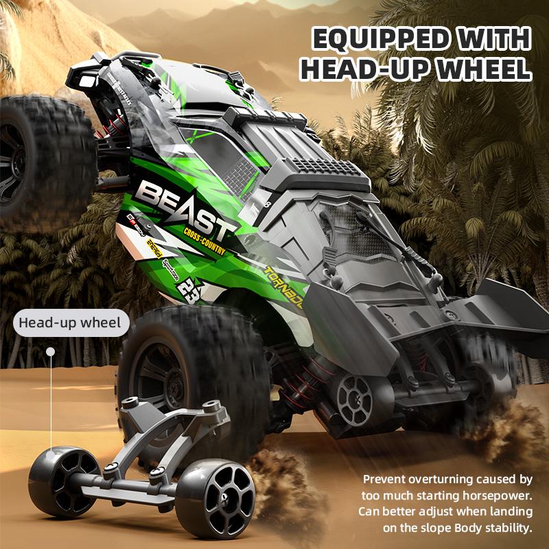 1:18 4WD RC Car Off Road Monster Truck High Speed 50Km H With LED Light 2.4G Remote Control Cars For Adults And Kid RC Cars Toys