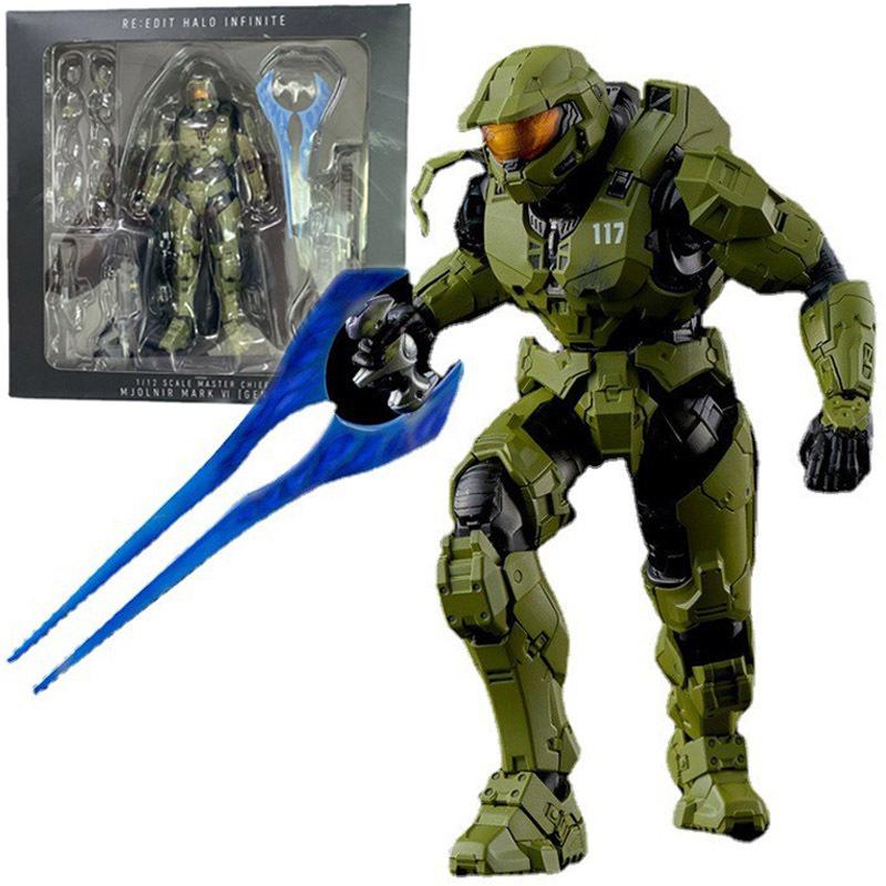 Halo 5 Master Chief HALO Halo Infinite 1 12 Action Model Doll Hand-made Ornaments Boxed