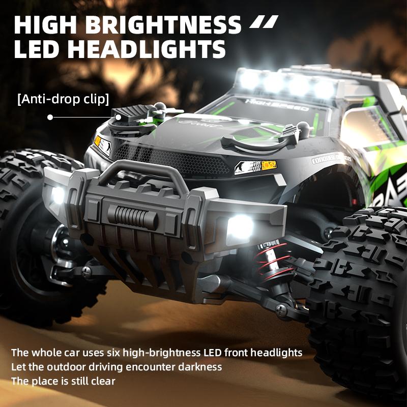 1:18 4WD RC Car Off Road Monster Truck High Speed 50Km H With LED Light 2.4G Remote Control Cars For Adults And Kid RC Cars Toys