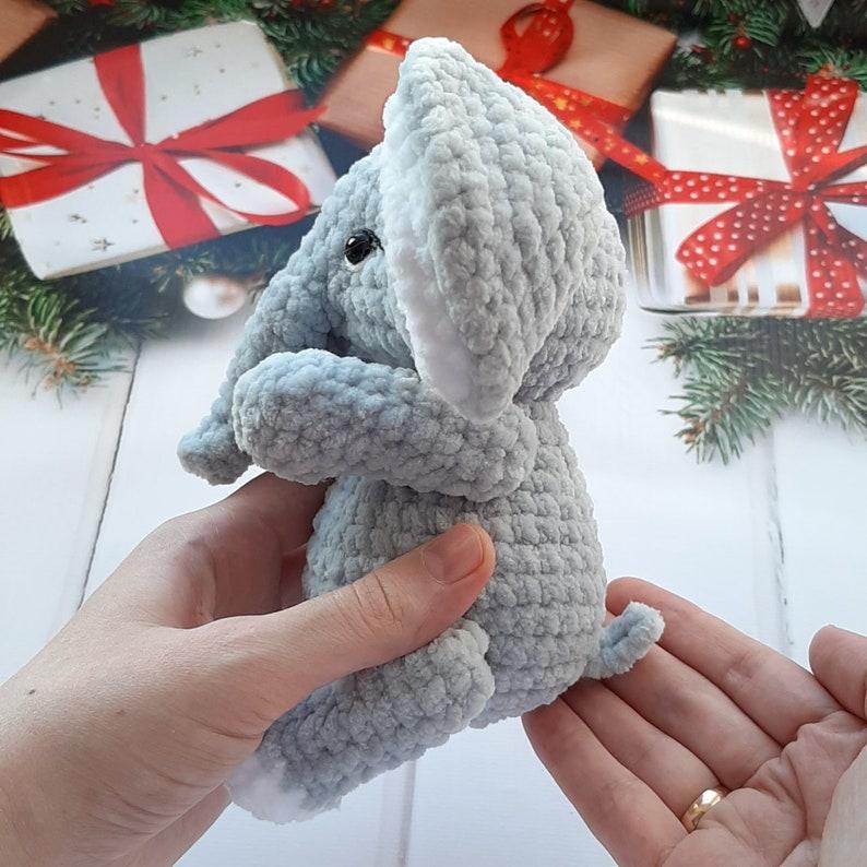 Crochet elephant, amigurumi handmade children's gift for gift souvenir animals