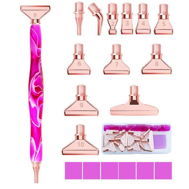 Complete DIY Diamond Arts Colorful Painting Tool Set, 1 Set DIY Diamond Manual Drill Pen, Perfect for Embroidery and DIY Projects, Christmas Gift