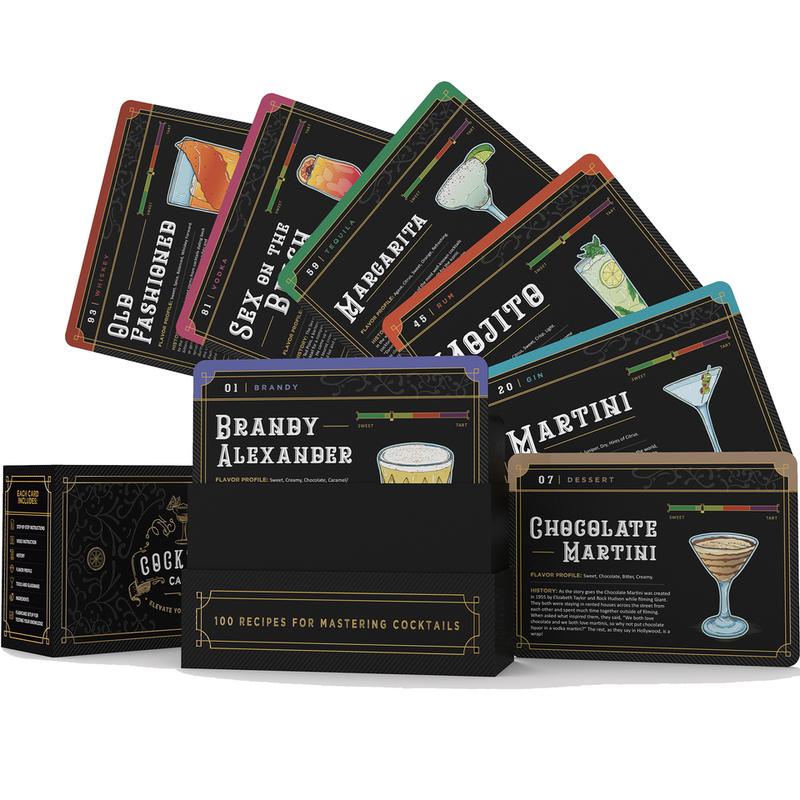 Bartender Recipe Cards - Learn over 100 drinks with instructional videos