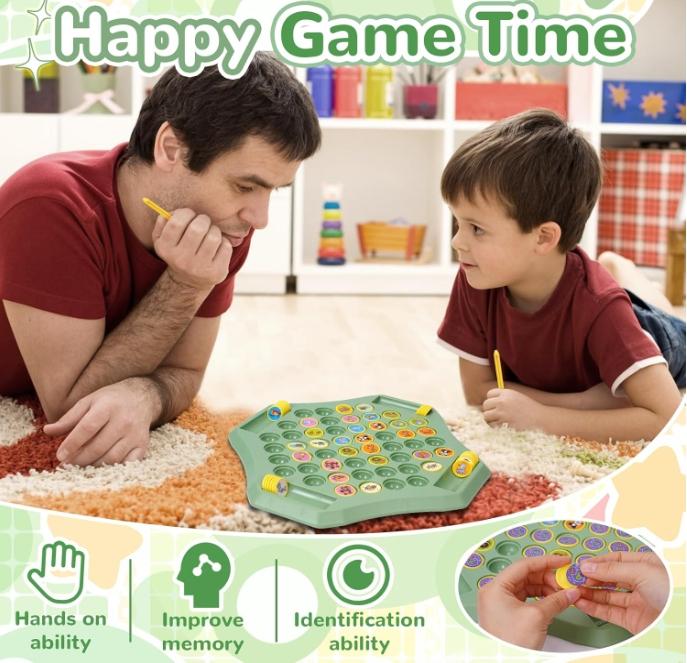 2024 new animal flip chess memory chess game,children's game flip chess puzzle,Creative Matching Four-Player Battle,52 Pattern Cards Flip Chess Game with Flip Pens and Stickers for Party Activities,Intelligence development educational toys