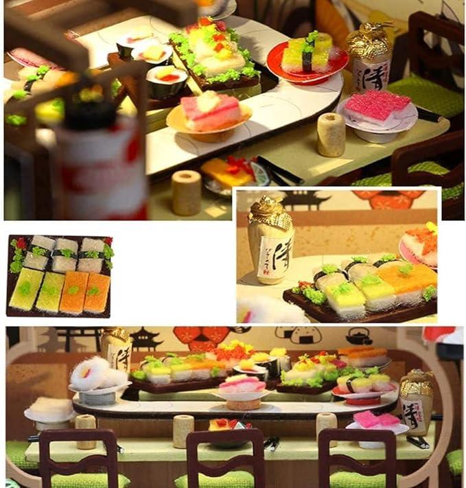 The Missing Piece DIY Miniature Sushi Bar Dollhouse Kit