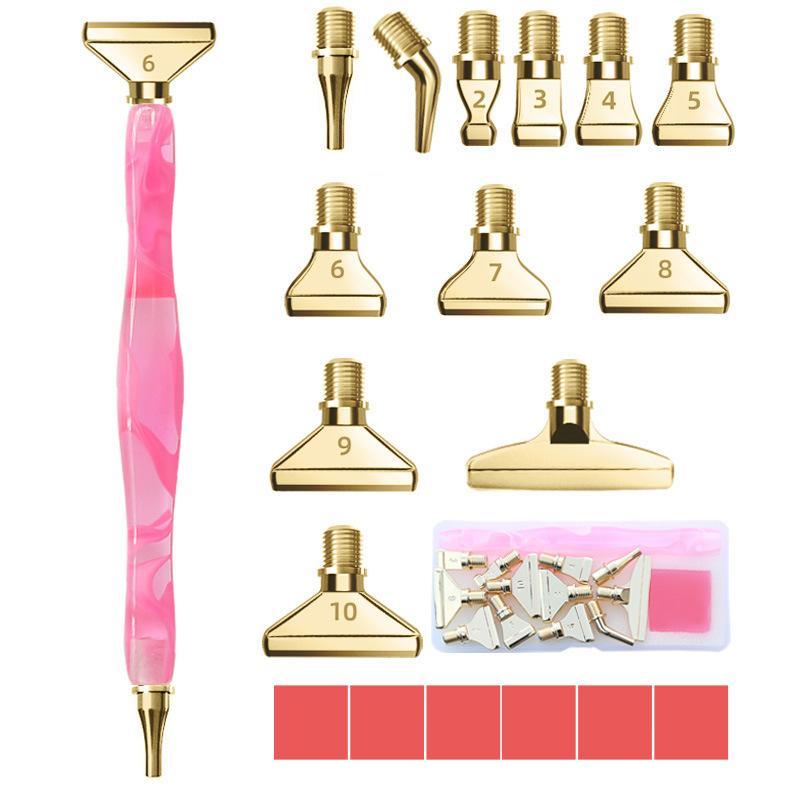 Complete DIY Diamond Arts Colorful Painting Tool Set, 1 Set DIY Diamond Manual Drill Pen, Perfect for Embroidery and DIY Projects, Christmas Gift