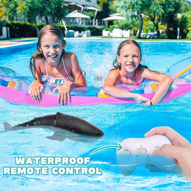 Kids Toys Remote Control Whale Electric Boat Animal Water Toy, Outdoor Toy Gift with Colorful Box, Toys for Kids Suitable for Swimming Pool, Bathtub or Lake Swimming Toy