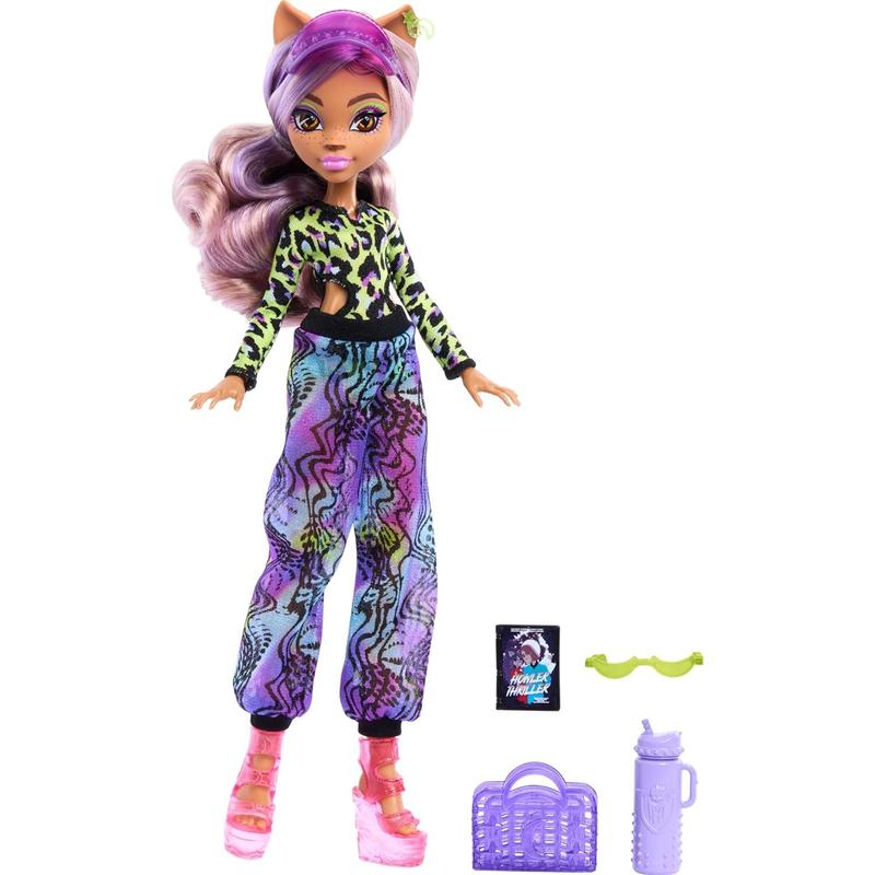 Monster High Scare-adise Island Draculaura Doll with Swimsuit, Sarong & Beach Accessories Like Hat, Sunscreen & Tote