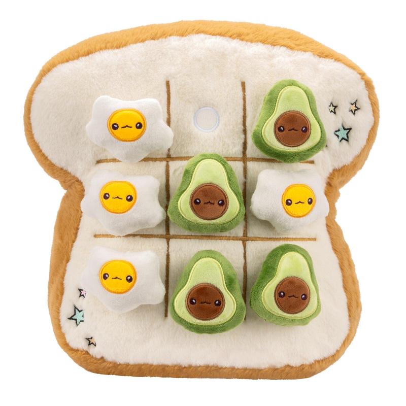 Russ Breakfast Toast Tic Tac Toe Plush Playset