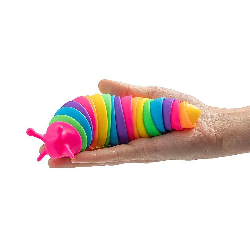 Super Sensory Rainbow Fidget Slug for Stress Relief - Fun ExpressKids