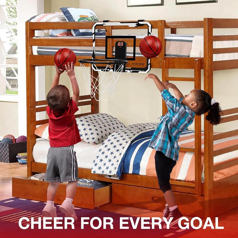 Basketball Hoop Indoor Mini Basketball Hoop with 3 Balls, Indoor Basketball for Door Score Basketball Hoop for  and Adults