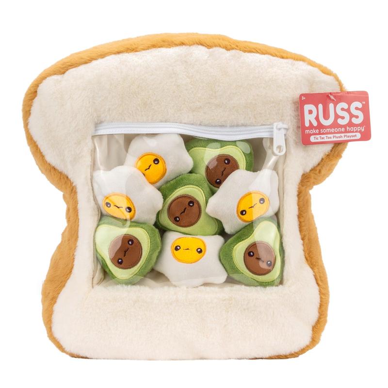 Russ Breakfast Toast Tic Tac Toe Plush Playset