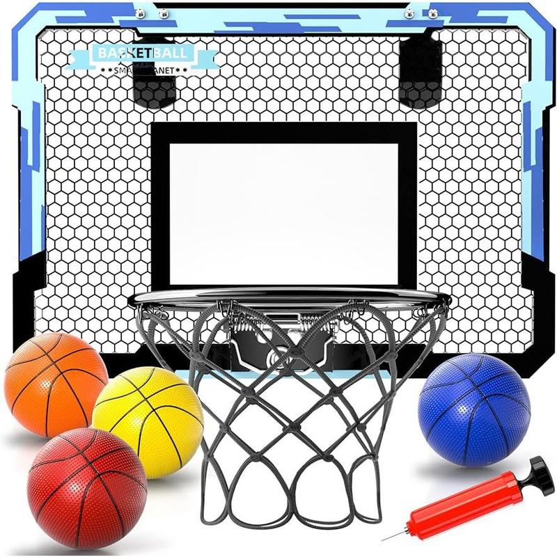 Indoor Basketball Mini Basketball Hoop with 4 Balls for Bedroom Office Outdoor as Christmas Gift