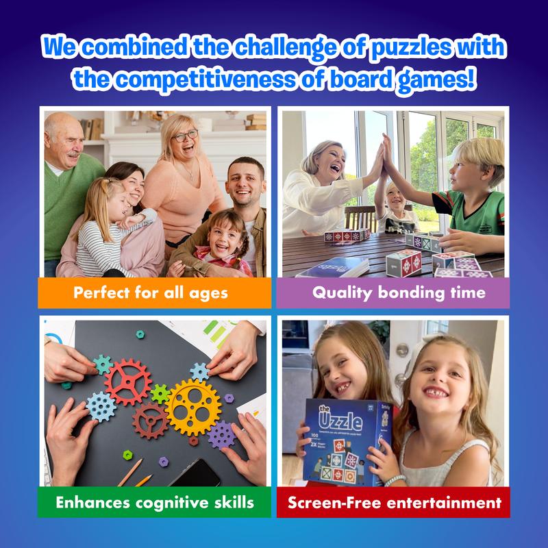 The Uzzle Original Board Game, Popular Family Board Games for Kids & Adults, Suitable for Children& Adults