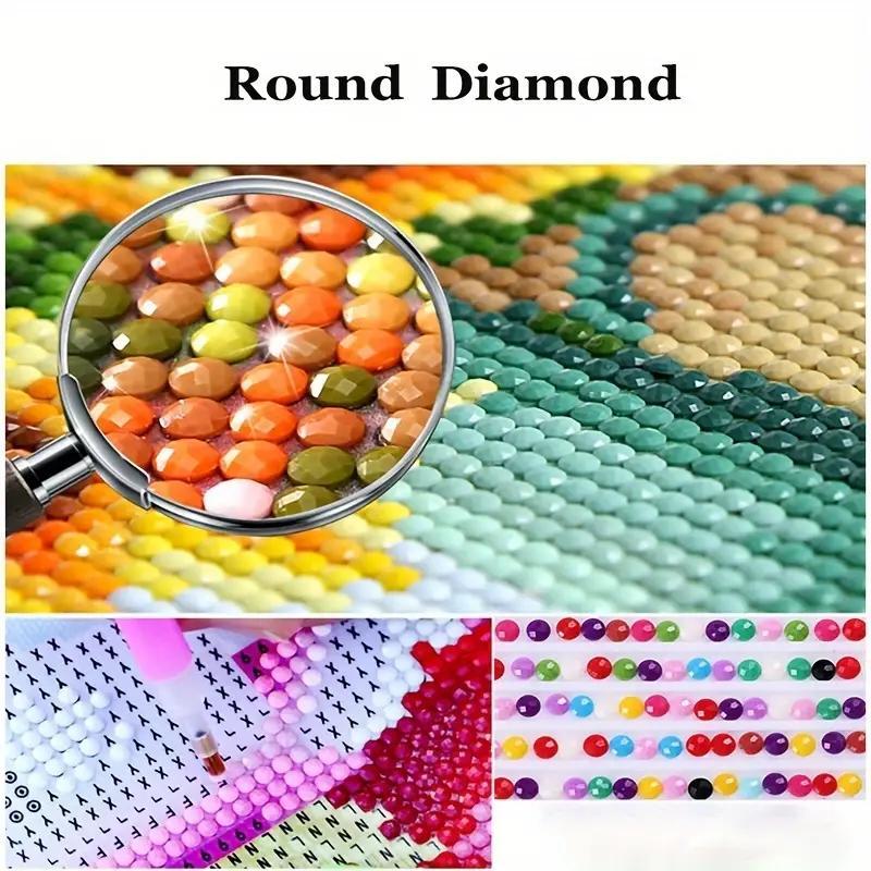 Christmas DIY Artificial Rhinestones Arts Painting Kit Without Frame, Forest And Deer Pattern DIY Painting, Handmade Craft Wall Art Decoration