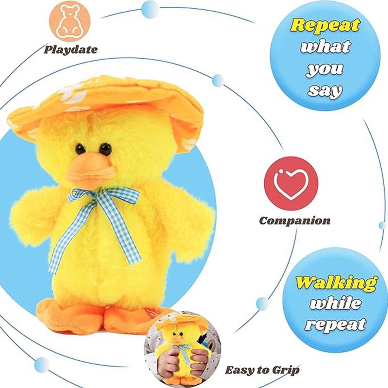 Yellow Duck Toy, Repeats What You Say, Sings 30 English Songs, Electric Speech Development Music, Interesting birthday gift