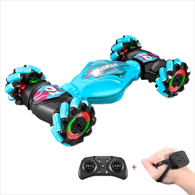 Sensing gesture remote control car 1:20 scale four-wheel drive children's and adult manual remote control car 2.4GHz RC stunt car toy, 6-12 years old, with lighting and music, off-road 360 ° rotation