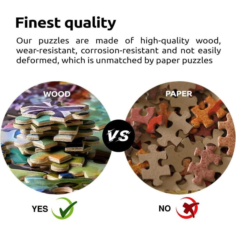 500 Pieces Jigsaw Puzzles for Adults Wooden Jigsaw Puzzle Dogs Playing Poker Puzzles DIY Home Decor Wall Art Game Toy Gift for Family Dad Mom Wife Friends,21 * 15 inches