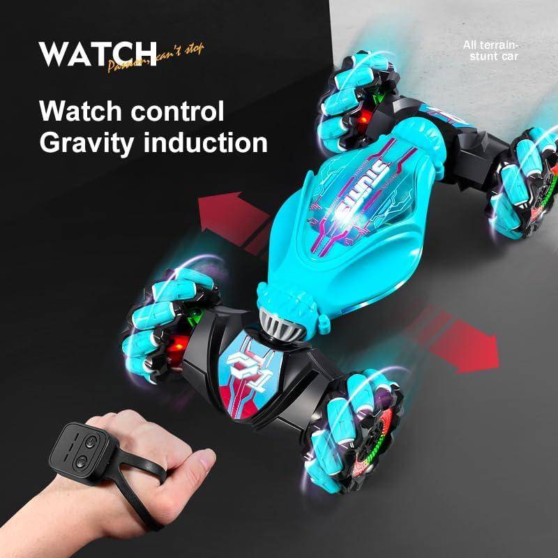 Sensing gesture remote control car 1:20 scale four-wheel drive children's and adult manual remote control car 2.4GHz RC stunt car toy, 6-12 years old, with lighting and music, off-road 360 ° rotation