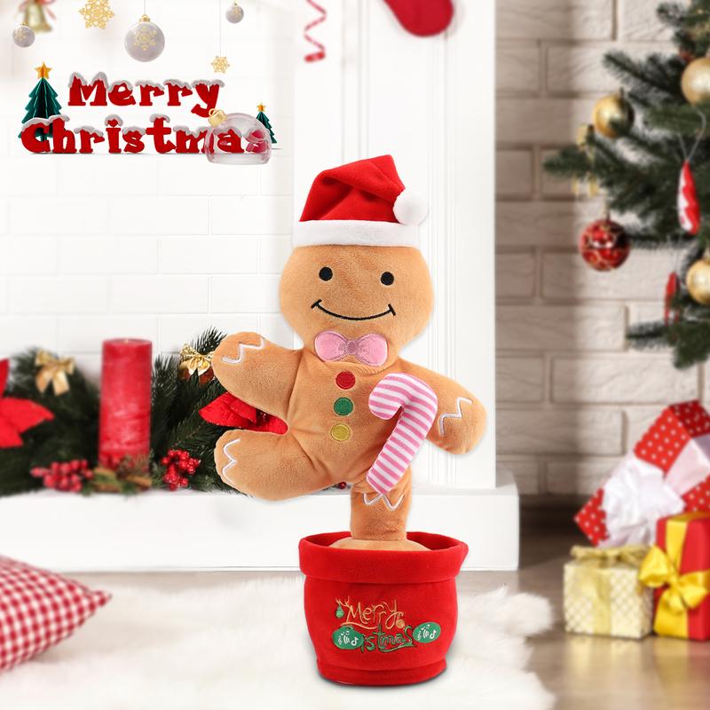 Christmas Dancing Toy, Talking Singing Plush Toy Imitating Interactive Toys Christmas Gifts