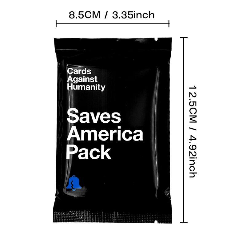 Card Against Humanity Mini Expansion Pack, 1 Pack Saves America Themed Party Game Cards, Party Activities Supplies for Indoor & Outdoor