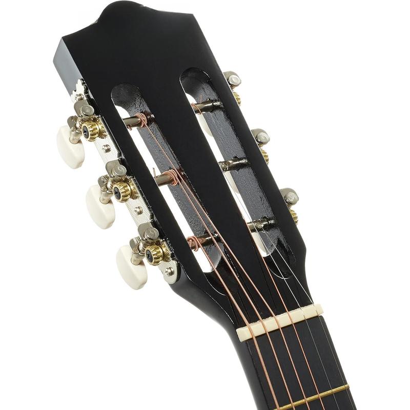 30-inch Beginner Acoustic Guitar Package (Black), Basic Starter Kit w Gig Bag, Strings, Strap, Tuner, Picks