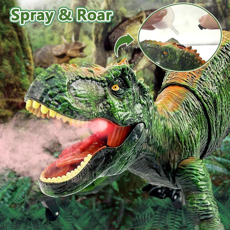 Dinosaur Toys for Kids 3-5-7 Years Old, Remote Control Tyrannosaurus Rex, Kids Toys Boys 3-5, T-Rex with Light & Spray & Roar, Gifts for 3 4 5 6 7 8 Year Old Boy Toys Kids Christmas Stocking Stuffers