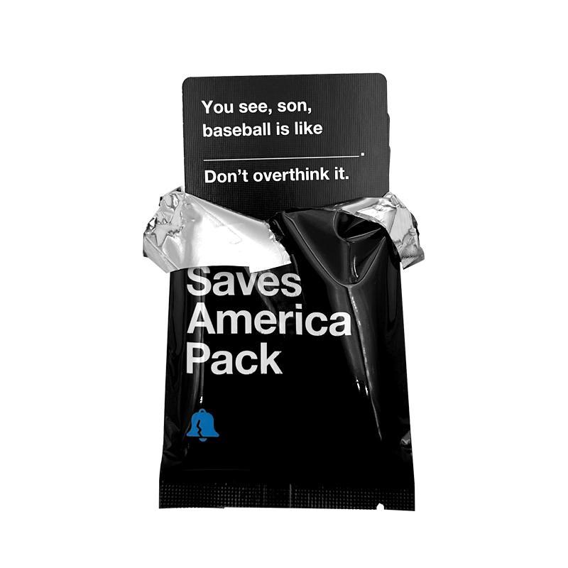 Card Against Humanity Mini Expansion Pack, 1 Pack Saves America Themed Party Game Cards, Party Activities Supplies for Indoor & Outdoor