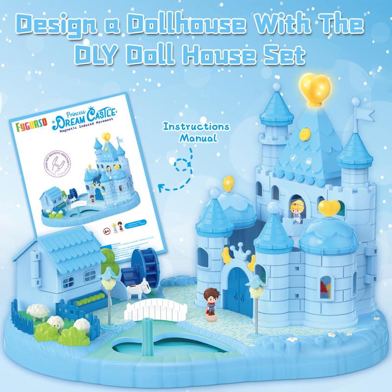 Game-Based Magnetic Blocks Magic Toys Create My Own Crafts 48 100PCS an Snow Castle