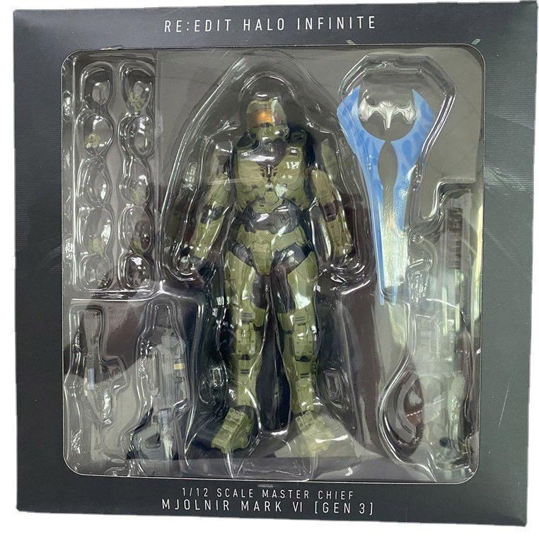 Halo 5 Master Chief HALO Halo Infinite 1 12 Action Model Doll Hand-made Ornaments Boxed