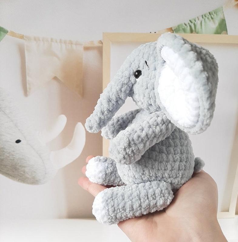 Crochet elephant, amigurumi handmade children's gift for gift souvenir animals