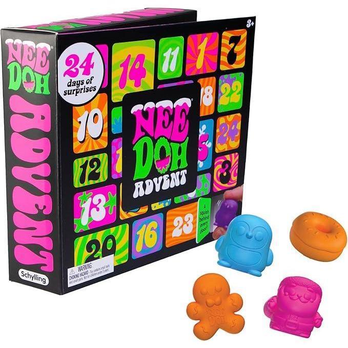 NeeDoh Squishmas 2024 Advent Calendar - 24  Mini Toys  Advent Calendar Squishy Fun - Christmas Countdown with Mini Toys for Kids