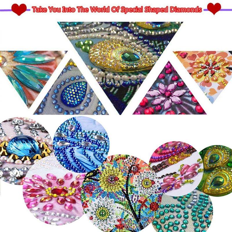 DIY Diamond Arts Colorful Painting Kit, 1 Set Dragon Pattern Diamond Arts Colorful Painting without Frame, Handmade Art Crafts for Home Decor, Christmas, Christmas Gift