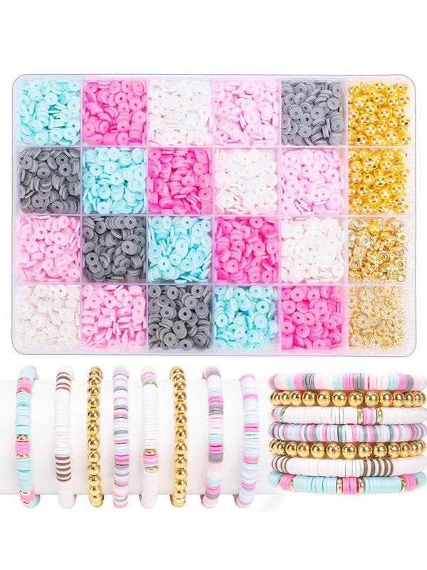 Mixed Color Beads Making Kit, DIY Jewelry Making Supplies for Bracelet Necklace Earrings Making, Fashion Accessories for Women & Girls