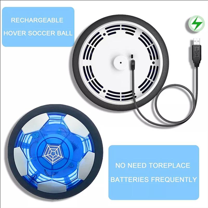 4-in-1 Hover Soccer Ball and Hockey Bowling Set Indoor Outdoor Sports Game Toys