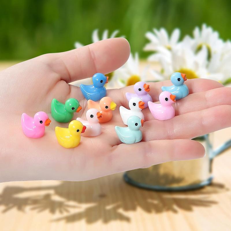 Mini Ducks 220 Pack Tiny Duck Figurines for Dollhouse Decor, Aquarium, and Party Toys - Perfect for Toy and Hobbies Enthusiasts