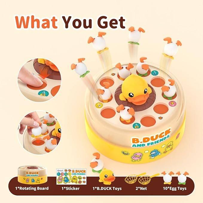 Duck fishing toys Puzzle toys test reaction ability exercise children's concentration birthday gift Christmas gift Halloween gift Parent-child toys