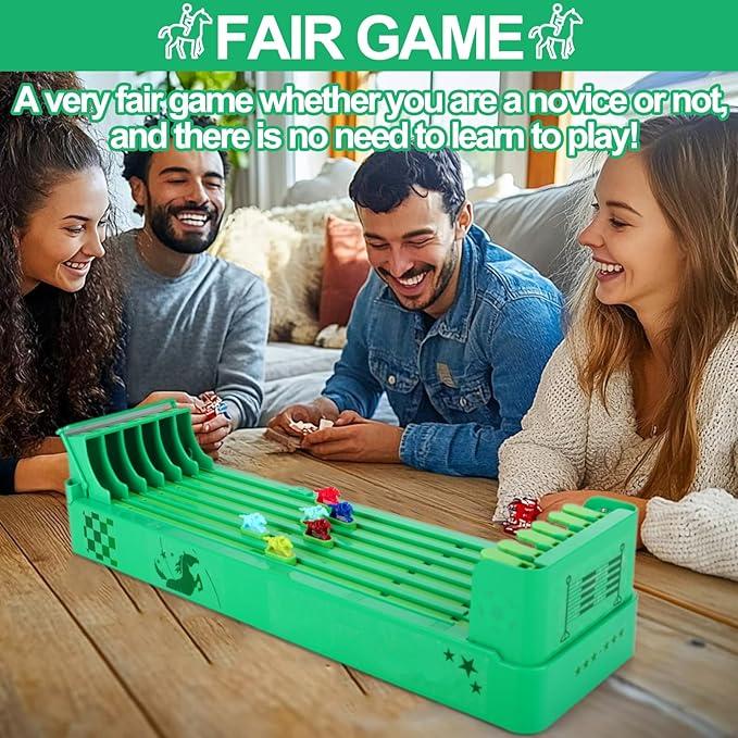 Derby Horse Race,Horse Racing Game,Electronic Horse Race Board Game with 6-Horse, Mini Portable Board Racing Game Table Top for Family Friends Adults Party Entertainment Games (Battery Operated)