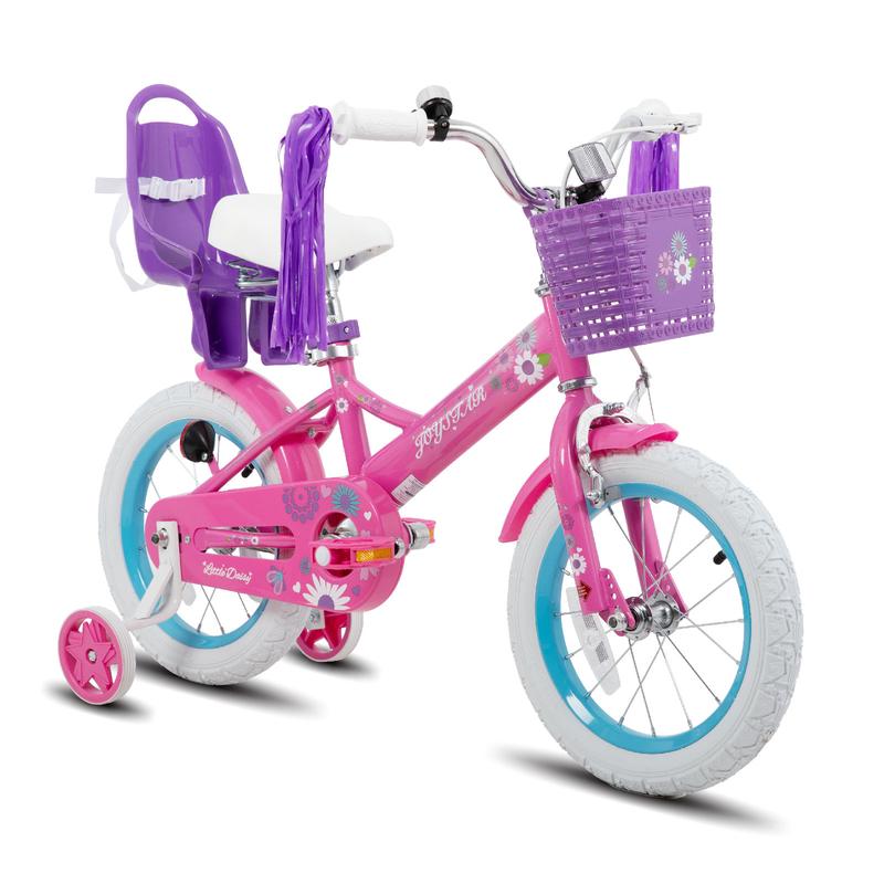 JOYSTAR christmas 2024 ornament Kids Bike 3-9 Years 12-16 Inch girls bicycle Training Wheels Princess Doll Seat Bike Toddler Kids' Bicycle