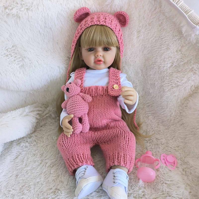 22 Inch Life-like Teenager Girl Doll, Reborn Doll, Soft Silicone Body Doll, Birthday Gift