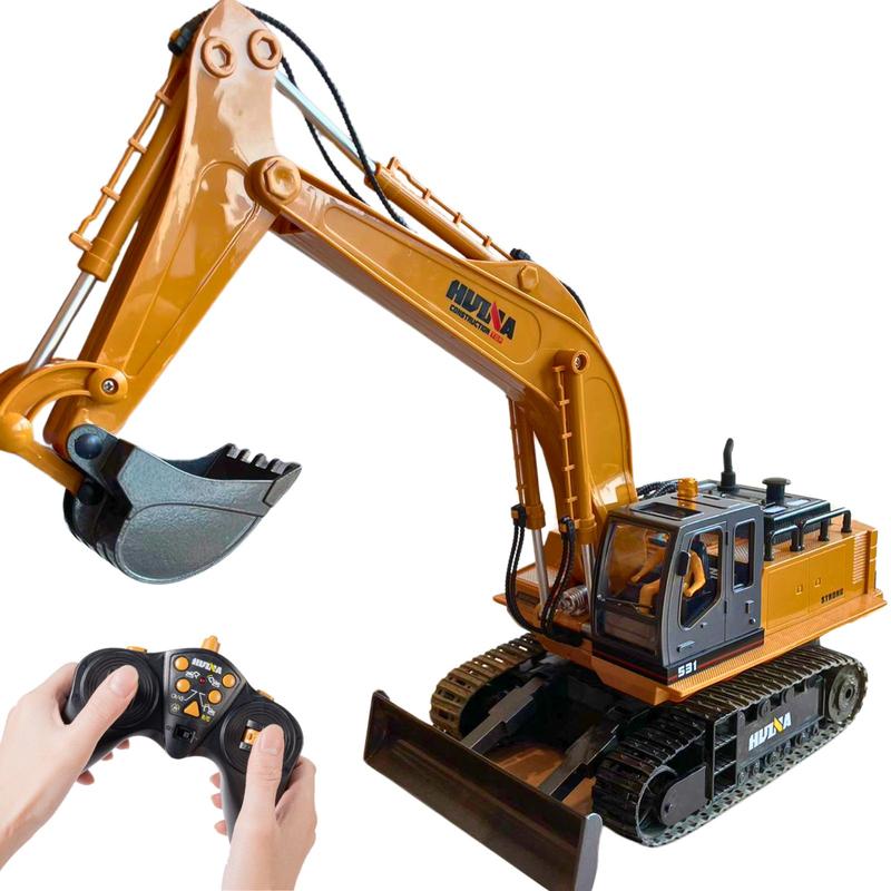 Large RC Construction Vehicles (Excavator, Bulldozer, Loader, dump truck). Educational toys for boys and girls. Realistic Design. STEM TOYS.