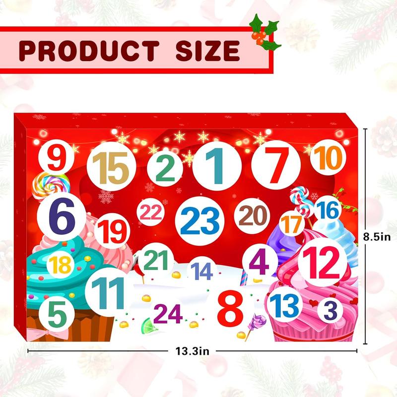 Kids Advent Calendar 2024 – DIY Slime Christmas Countdown Calendar with Butter Slime Kit and Charms, Fun Party Favors & Stocking Stuffers Xmas Gifts for Boys, Girls, and Teens