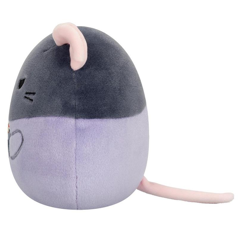 Squishmallows 5-Inch Select Series - Ralphie the Grey Rat Holding Trash Can