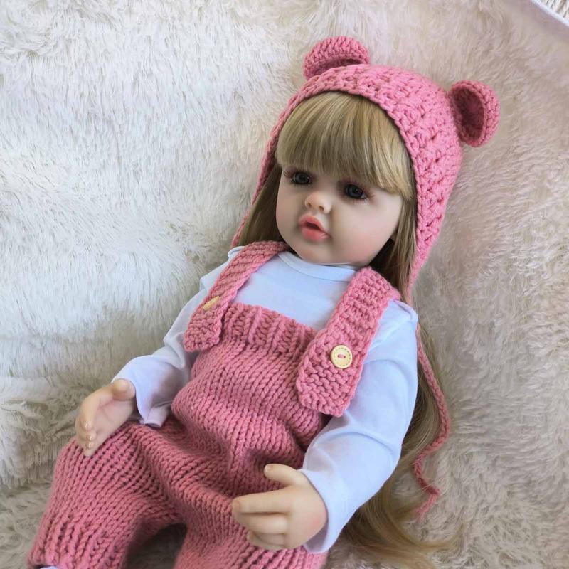 22 Inch Life-like Teenager Girl Doll, Reborn Doll, Soft Silicone Body Doll, Birthday Gift