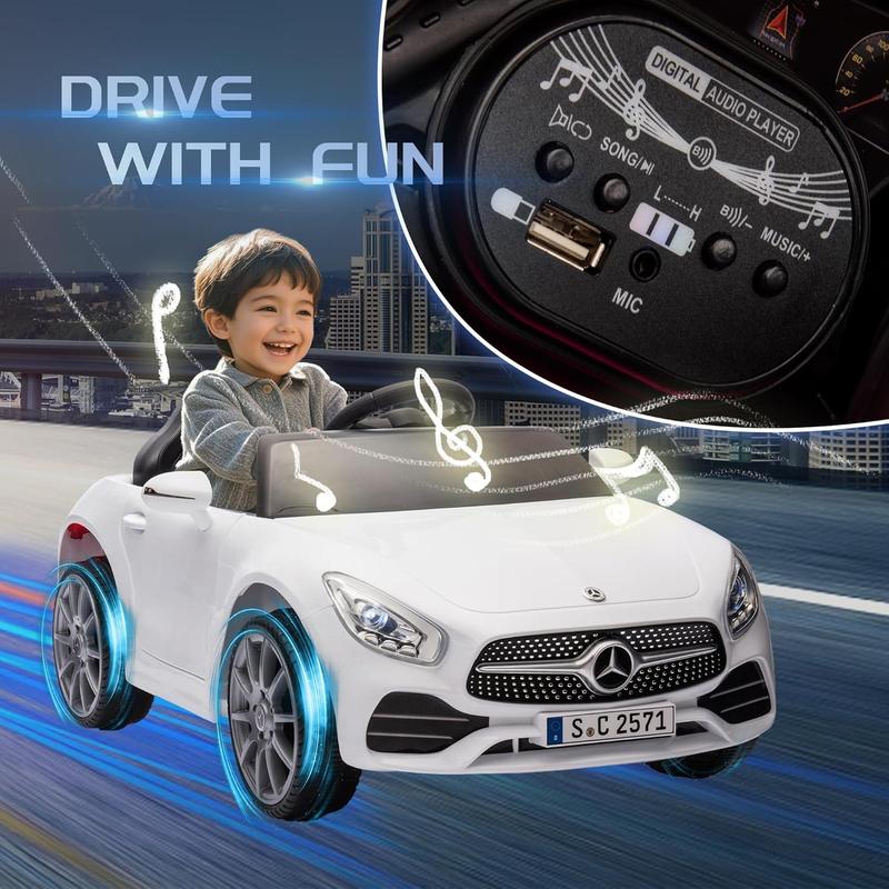 Licensed Mercedes-Benz CLS 350 12V Kids Ride-On Car with Parental Control, 2WD, Suspension, Music, Bluetooth, LED Lights, USB, Adjustable Speed