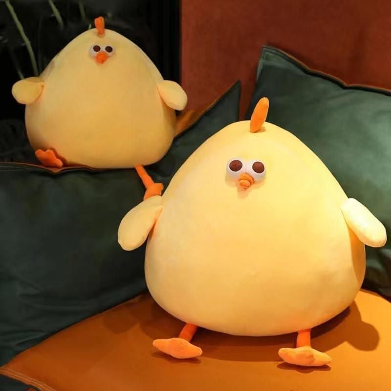 Fat Chicken Plush Toy - Soft Mother Hen Pillow Stuffed Animal for Kids - Birthday, Christmas, Thanksgiving Gift