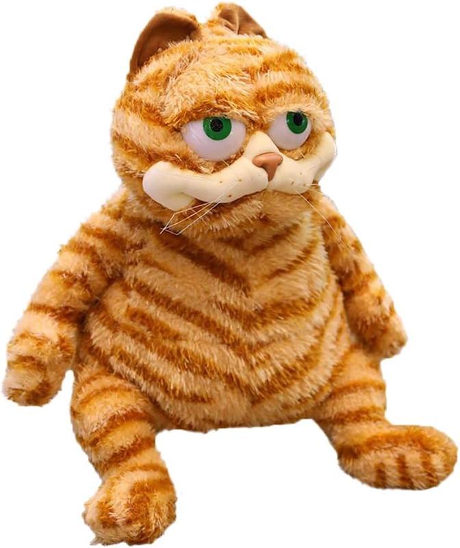 Christmas present:Striped Garfield plush toy - derived from classic anime - suitable as a gift for others