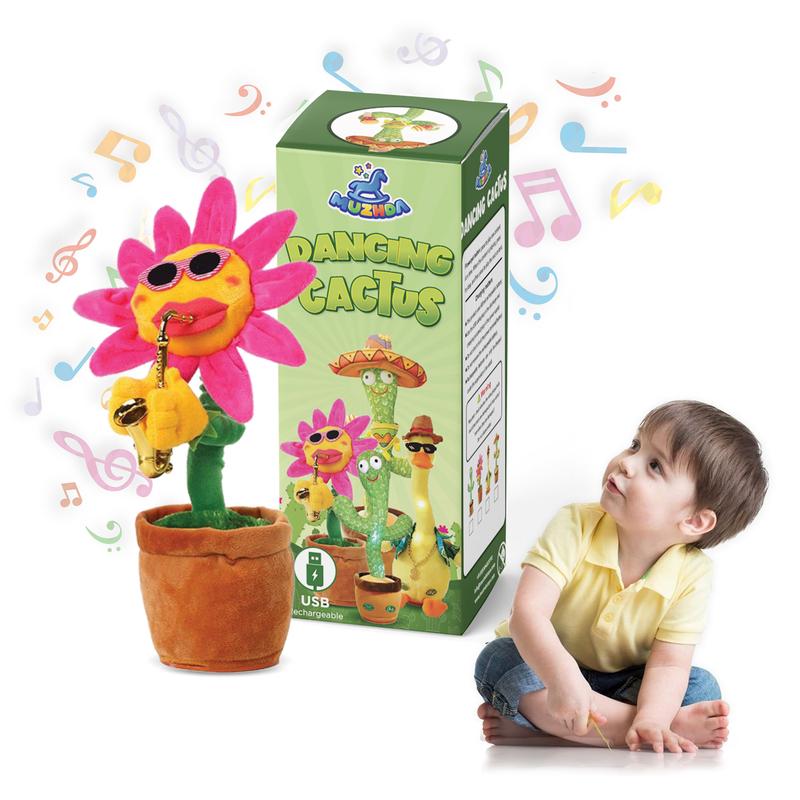 Dancing Cactus Toys, A Cactus That Can Dance, Sing, Twist, and Shine 120 English Dance Recordings Learn to Speak