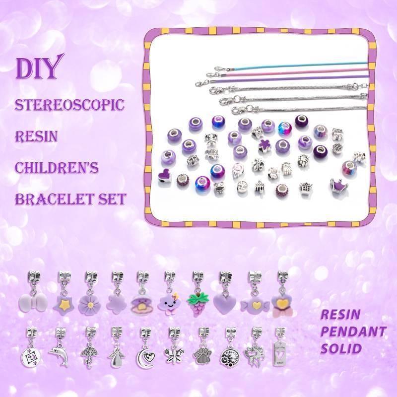 Cute Heart & Flower Decor Beaded Bracelet Making Kit, 66pcs set DIY Beaded &  Jewelry Making Kit, Birthday Craft Gift for Teenager