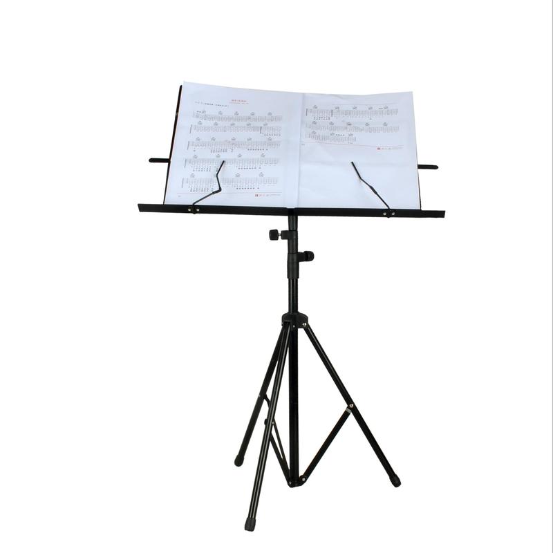 Folding Sheet Music Stand, 1 Count Portable Aluminum Tripod Sheet Music Stand, Height Adjustable Music Stand with Carrying Bag for Home School Office